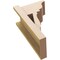 Ekena Millwork 8-in W x 12-in D x 20-in H Funston Trad Rough Cedar Woodgrain TimberThane Outlooker, Primed Tan OUTUR080X12X20FST04RCPR - alternate 2